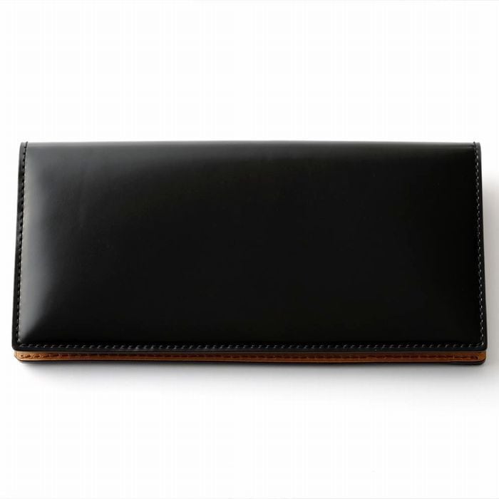 コードバン 二つ折りロングウォレット　長財布（日本製）