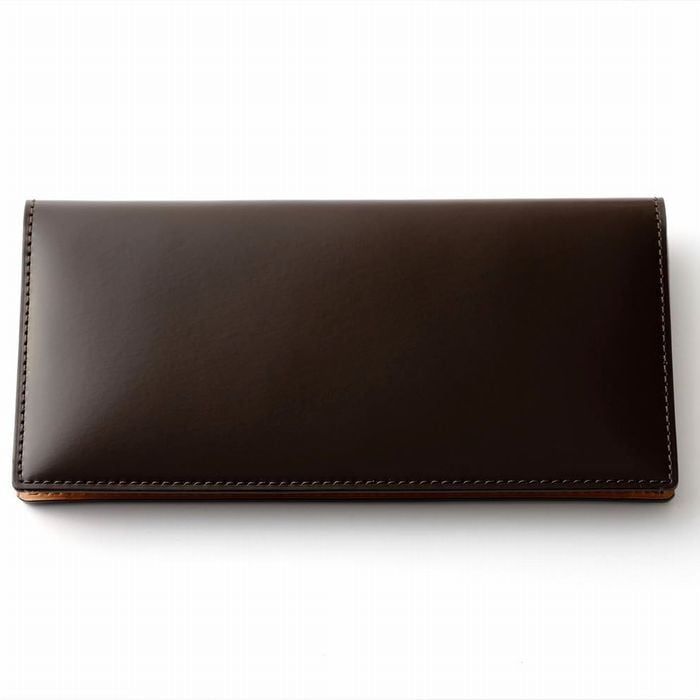 コードバン 二つ折りロングウォレット　長財布（日本製）