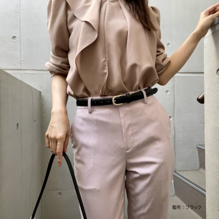 パンチングレザーベルト（日本製）